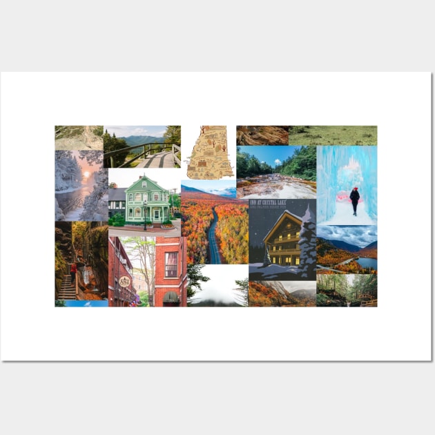 new hampshire aesthetic collage Wall Art by morgananjos